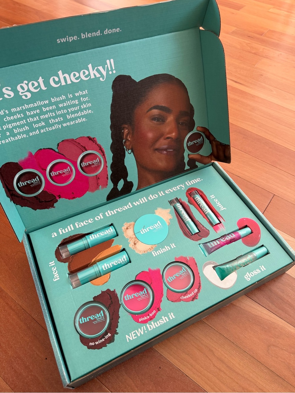 Thread Cosmetics Blush & Cheek Palette - Teal Packaging
